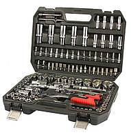 Набір інструментів MAR-POL M58222 108 елементів викрутки ключі в кейсі валізі B_2366