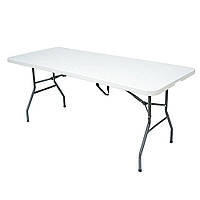 Стіл Heckermann 240х74x74 White Z240 складний переносний туристичний для саду дачі кемпінгу B_2367
