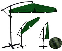 Зонт садовий Ekspand Vihma 350 см Green складаний бічна стійка для саду кафе пляжу B_2367