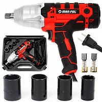 Гайковерт електричний Mar-Pol M80489 ударний мережевий 1/2" + насадки для коліс B_2371