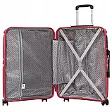 Валіза дорожня Wings PHX01 Білий пластик на колесах для поїздок подорожей B_2377, фото 4