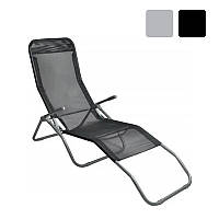 Лежак шезлонг BASIC JUST GARDEN садовий B_2255 Чорний