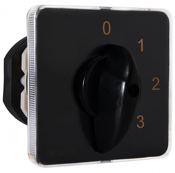 Перемикач пакетний типу ПКП Е9 25А/2.843 (0-1-2-3 вибір фази)