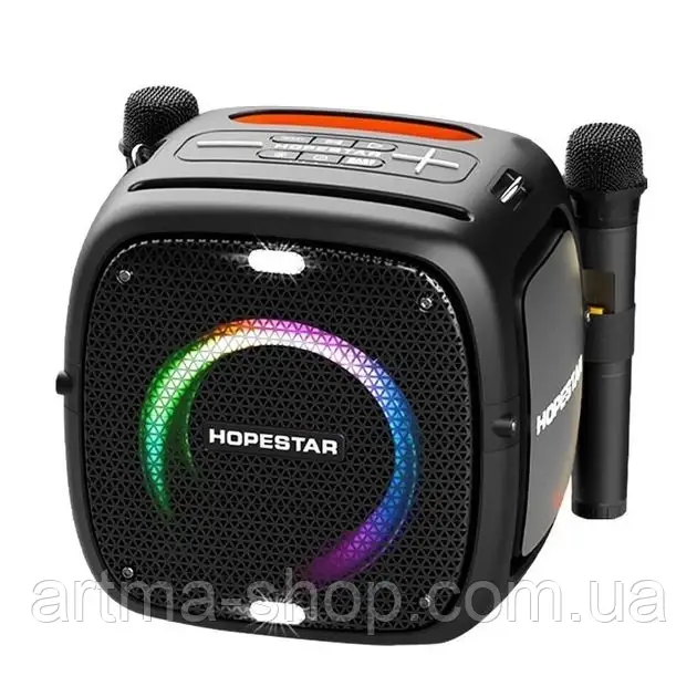 Колонка HOPESTAR PARTY ONE Потужність 12500W, до 10 годин роботи, чорна (PARTY ONE)
