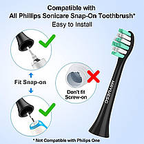 Вітрина!! MRYUESG Змінні головки, сумісні з Philips Sonicare, паковання з 10 штук,, фото 3