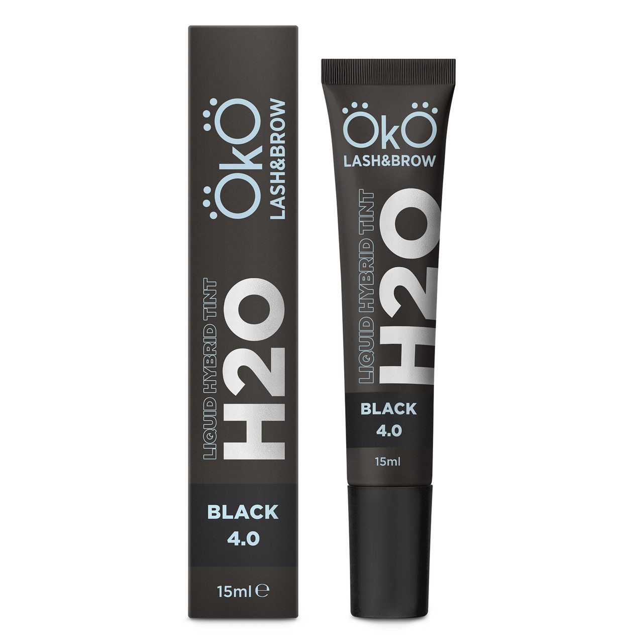 Фарба для брів «OKO Liquid Hybrid Tint H2O», Black 4.0