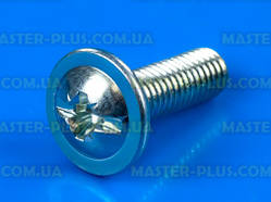Гвинт М8*25 з напівкруглою головкою та шайбою-пресом, оцинкований DIN 967 для меблів