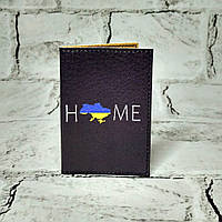 Обкладинка для ID паспорта Home Ukraine обкладинка на пластиковий паспорт права 6,5х9,3 см Чорна 501-21