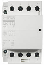 Модульний контактор MK-N 4P 32A 4NO 220V