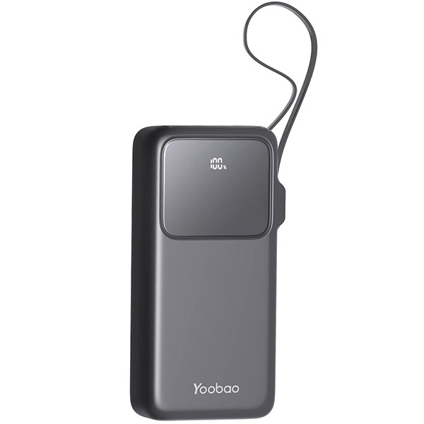 Повербанк зі швидкою зарядкою 20000 мАг 22,5W Yoobao Q22 PD+QC Чорний, фото 1