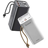 Повербанк зі швидким заряджанням 50000 mAh 22.5W Yoobao H5, SCP PD+QC, з ліхтариком Чорний, фото 3