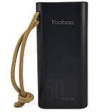 Повербанк зі швидким заряджанням 50000 mAh 22.5W Yoobao H5, SCP PD+QC, з ліхтариком Чорний, фото 4