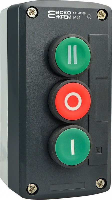 XAL-D339 Пост тримісний "Старт1-Старт2-Стоп"