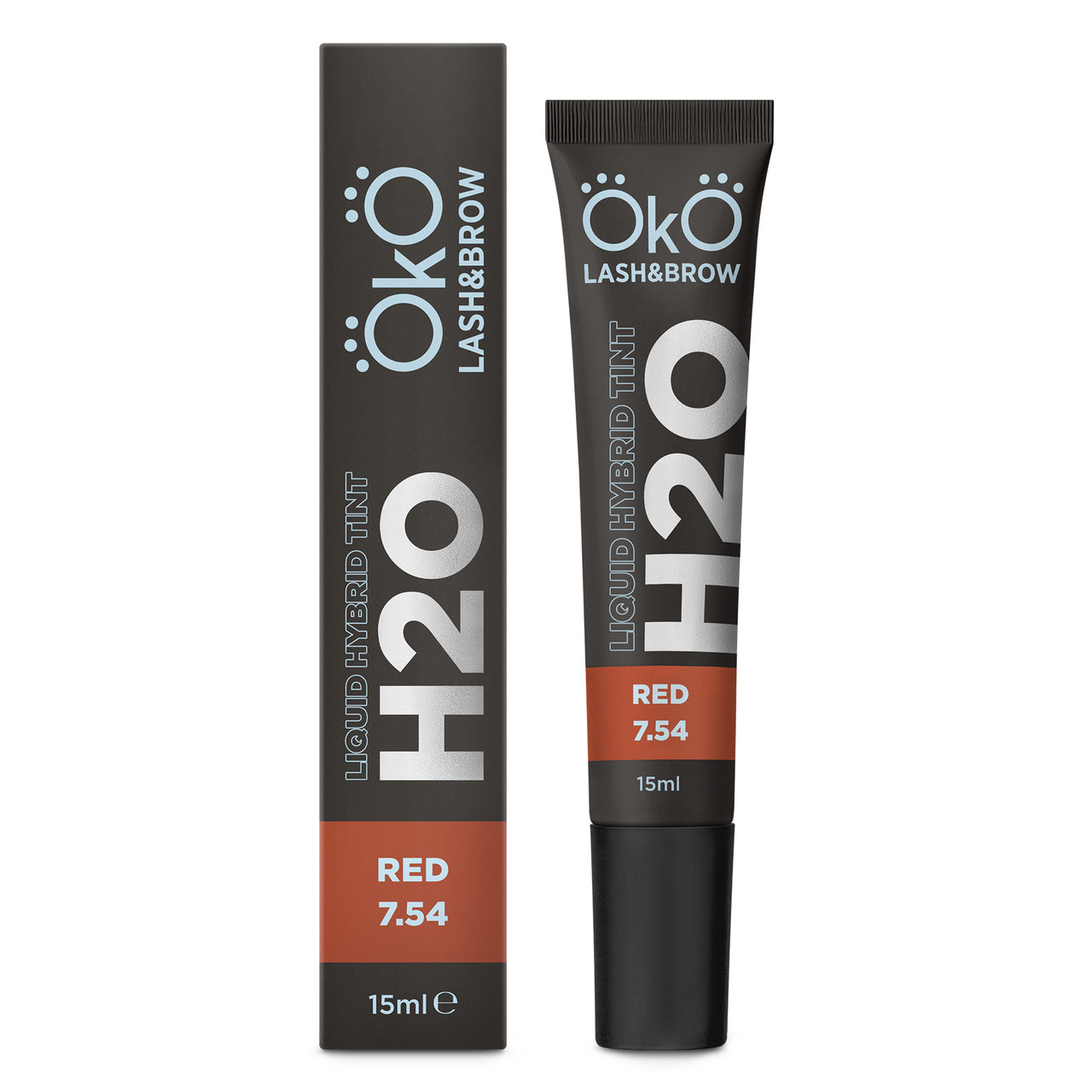 Фарба для брів «OKO Liquid Hybrid Tint H2O», RED 7.54