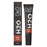 Фарба для брів «OKO Liquid Hybrid Tint H2O», RED 7.54