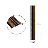 Рейка декоративна PS 2900х120х11мм Коричневий із золотими вкрапленнями SW-00002140-, фото 3