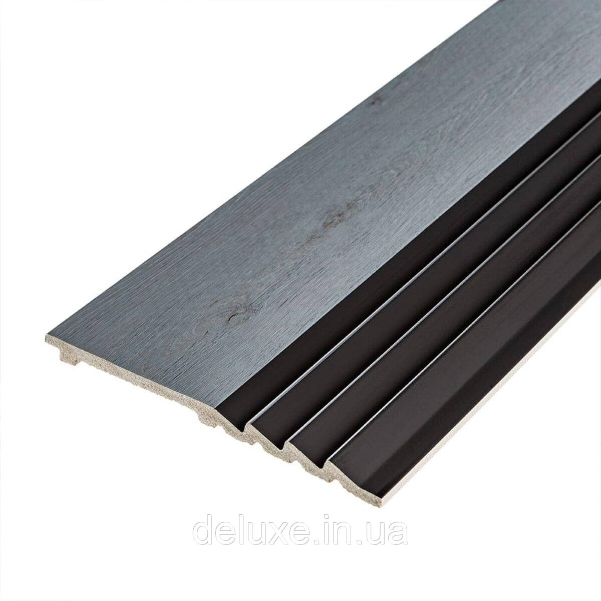 Рейка декоративна PS 2900х160х11мм Сіре дерево з чорним SW-00002149-, фото 1