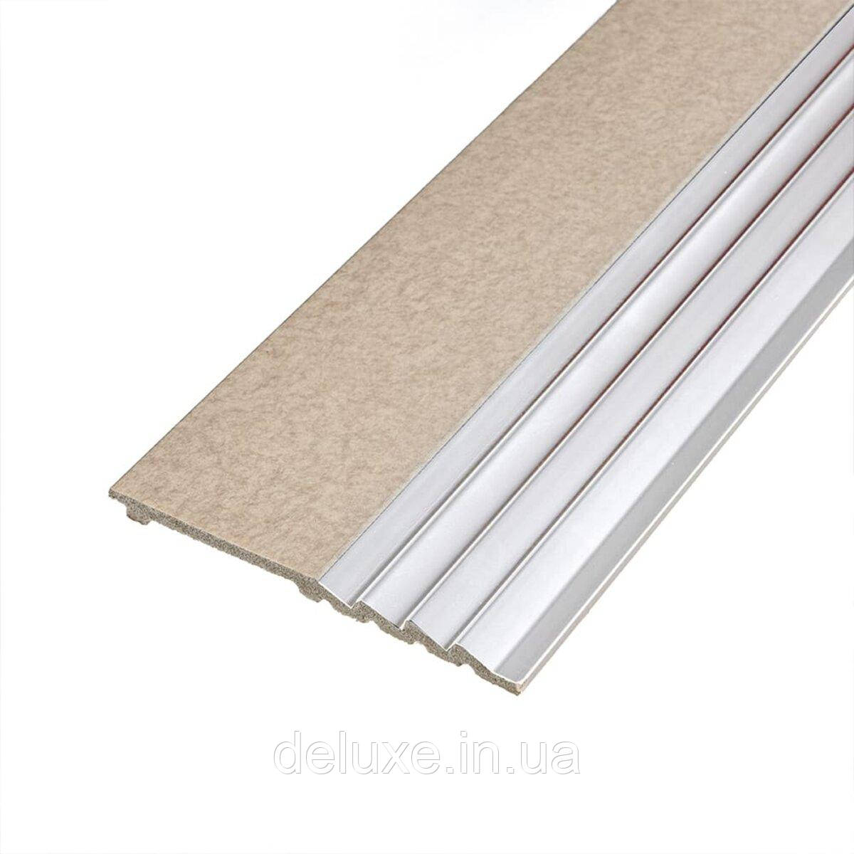 Рейка декоративна PS 2900х160х11мм Бежева зі сріблом SW-00002150-, фото 1