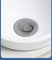 Ситечко для ванної. Фільтр для раковини та душу білий. Ситечко для уловлювання волосся., фото 5