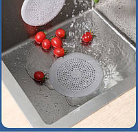 Ситечко для ванної. Фільтр для раковини та душу білий. Ситечко для уловлювання волосся., фото 7