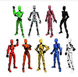 Lucky titan 13 Шарнірна фігурка Лялька-робот рухома збірна фігурка Dummy 13 Зелений, фото 2