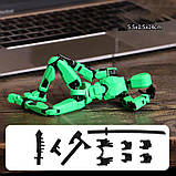 Lucky titan 13 Шарнірна фігурка Лялька-робот рухома збірна фігурка Dummy 13 Зелений, фото 3