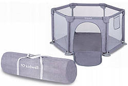 Манеж дитячий KIDWELL FANKO 120 х 120см сірий 5901130091140 сухий басейн B_2434