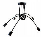 Світильник підвісний Aptel ZD74A люстра на 5 лампочок у стилі лофт B_2435, фото 3