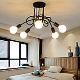 Світильник підвісний Aptel ZD74A люстра на 5 лампочок у стилі лофт B_2435, фото 5
