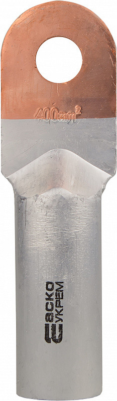 Наконечники без ізоляції мідно-алюмінієві  DTL-400