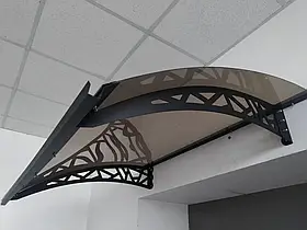 Дашок 1.5 x 1 м Hi-tech, металевий з монолітним полікарбонатом