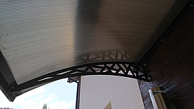 Дашок 1.5 x 1 м Hi-tech, металевий з сотовим полікарбонатом