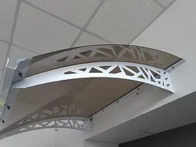Дашок 1.5 x 1 м Hi-tech, металевий з монолітним полікарбонатом