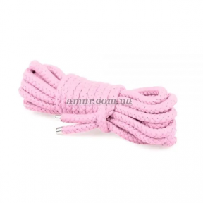 Мотузка Bondage Rope, 5 м, рожева