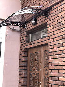 Дашок 1.5 x 1 м Style, металевий з монолітним полікарбонатом