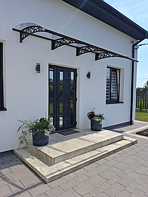 Дашок 3.05 x 1.5 м Style, металевий з монолітним полікарбонатом