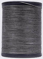 Нитка вощена, 0,45 мм кв сірий (S027/M127), круглий шнур 220 метрів Galaces