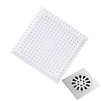 Білий уловлювач волосся для душу ванни та раковини. Фільтром-ситечко для запобігання засміченням, фото 2