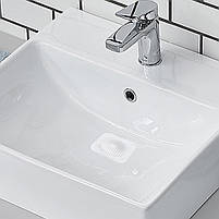 Білий уловлювач волосся для душу ванни та раковини. Фільтром-ситечко для запобігання засміченням, фото 7