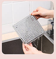 Білий уловлювач волосся для душу ванни та раковини. Фільтром-ситечко для запобігання засміченням, фото 10