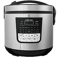 Мультиварка LIBERTON LMC-3106 (5л, 900Вт, 33програм) чорна/нержавіюча сталь