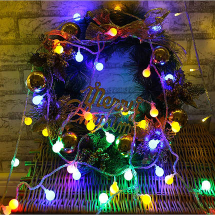 Гірлянда Ретролампи 20 LED 3 м USB RGB, фото 1