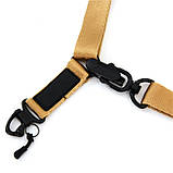 Тактичний одноточковий двоточковий ремінь HB-042 MS2 чорний, фото 4