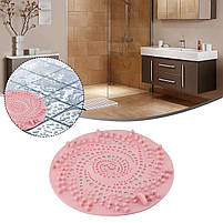 Фільтр для зливу душової кабіни та ванни. Білий фільтр-ситечко уловлювач волосся для захисту від засмічення., фото 7