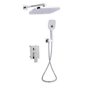 Душова система для душу Qtap Gemini прихованого монтажу на два споживачки QTGEM113CRM45696 CRM