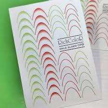 Слайдер для нігтів френч червоний, зелений