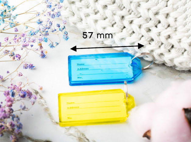 Гардеробні бирки. Колір мікс. 57мм, фото 1