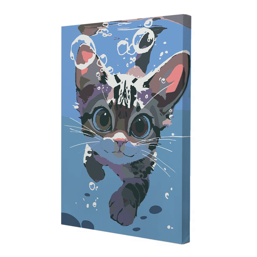 Картина за номерами Riviera Blanca Litlle cat 28x40 см (RB-1013)