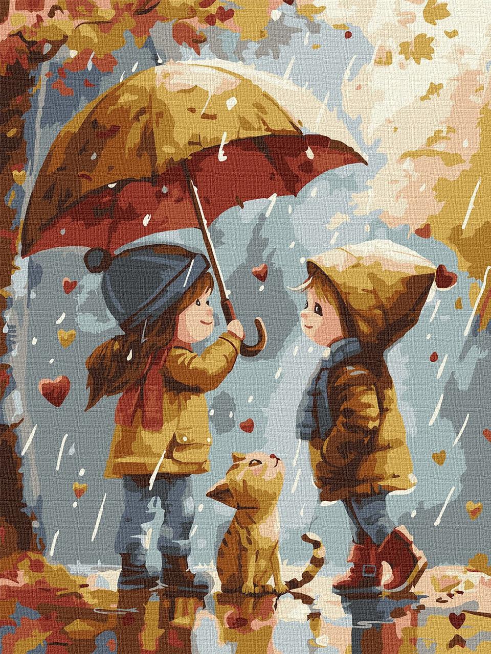 Картина за номерами 30х40 см. Осіннє тепло. Ідейка. КНО8471, фото 1