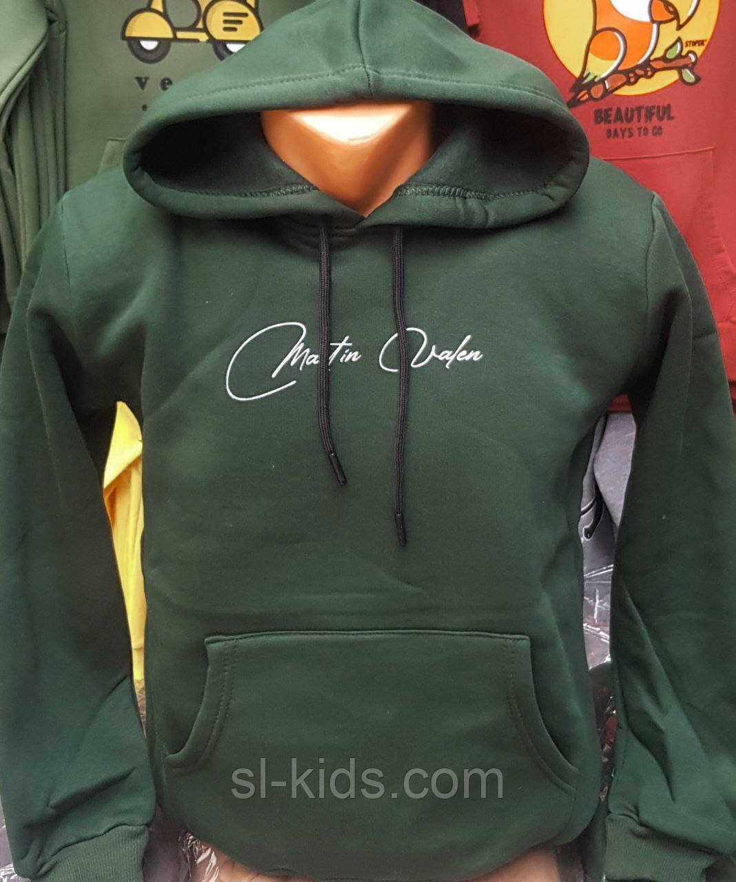 Худі дитяче на флісі 8-12 років 3- х нитка 128-152 см (гурт)